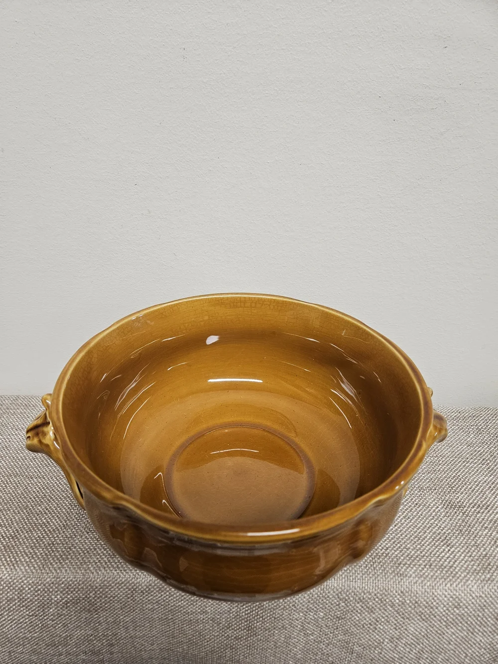 Lunèville Faience De France Serving Dish - Louis XV Honey Glaze